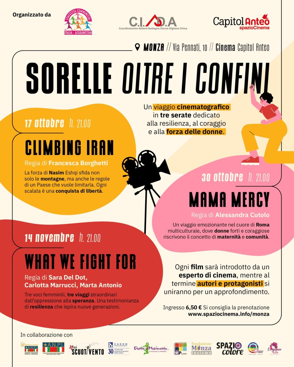 Sorelle oltre confini, 17-30 ottobre e 14 novembre 2024